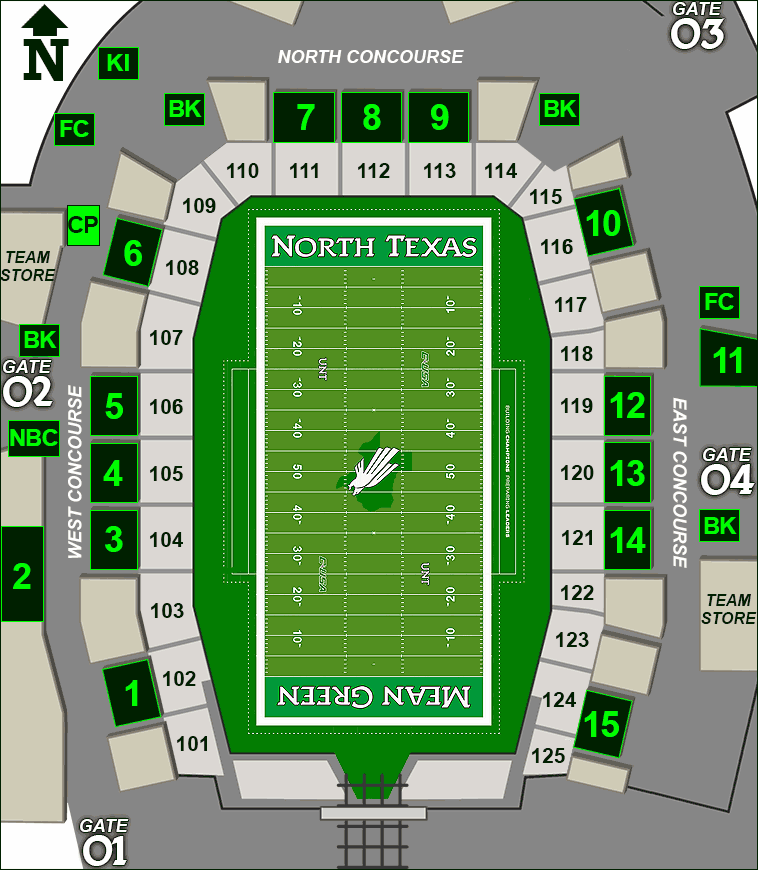 Apogee Stadium concessions map - Cheetos Popcorn